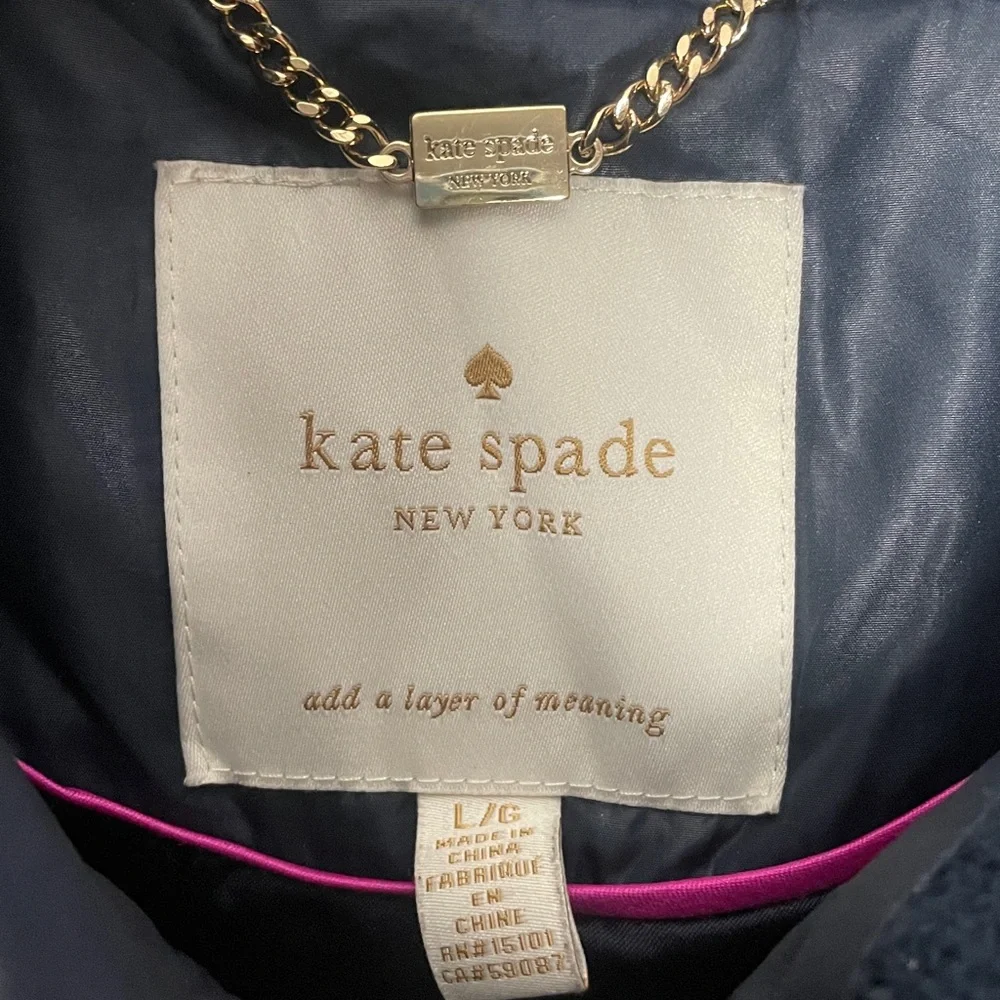 Kate Spade Quilted‎ Coat Size Large